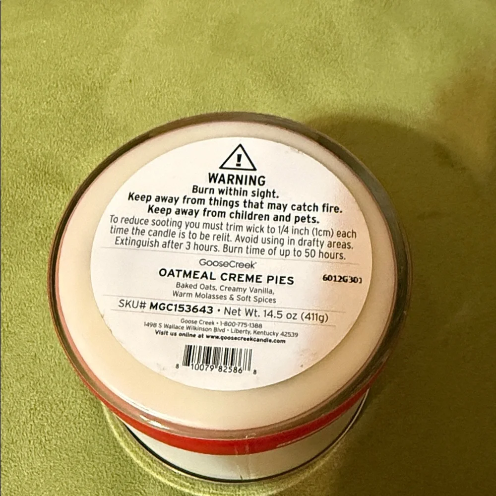 Goose Creek soy wax